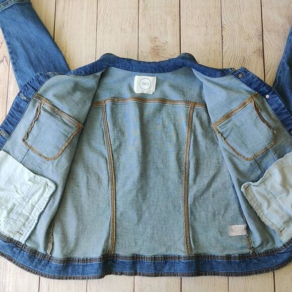 1901 button denim jacket sz XL - Picture 7 of 12